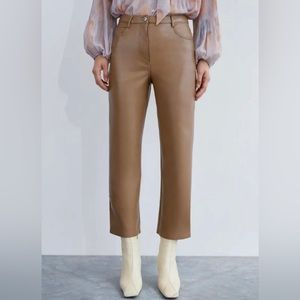Wilfred Melina Cropped Vegan Leather Pant Size S